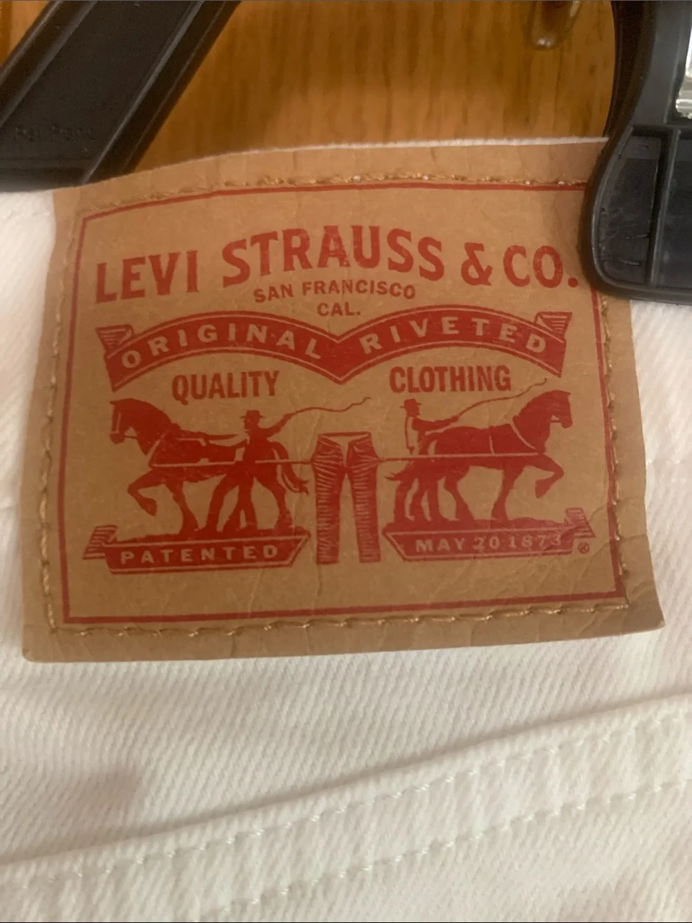 Levi's Women's White Straight-Leg Jeans